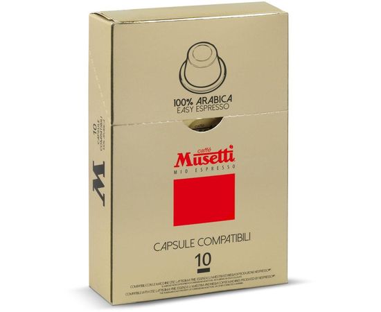 Кофе в капсулах Arabica, 10 шт., 50 г, Musetti, фото 1