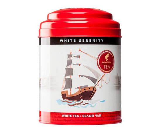 Чай белый White Serenity / Безмятежность, листовой, банка 50 г, Julius Meinl, фото 1