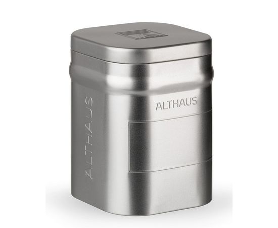 Банка для чая малая, лакированная белая жесть, 250 г, Althaus, фото 1