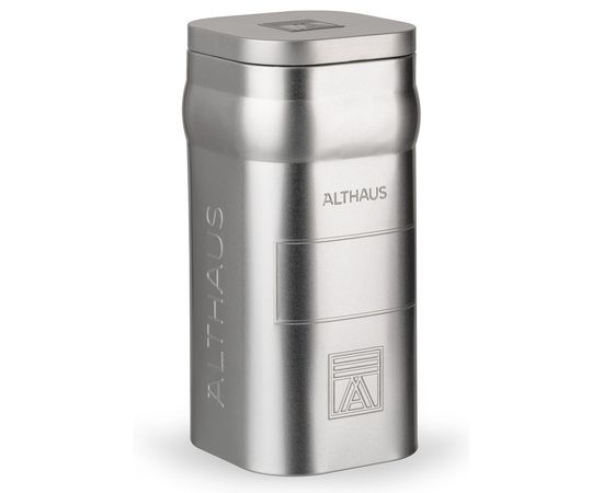 Банка для чая большая, лакированная белая жесть, 400 г, Althaus, фото 1