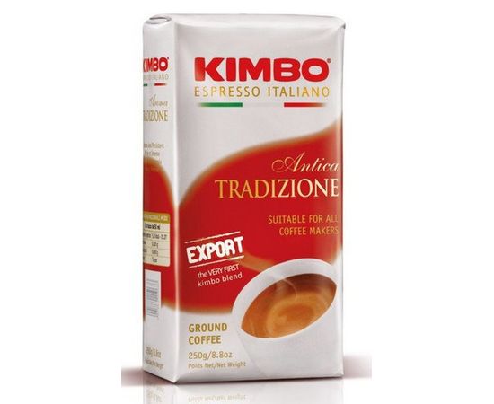 Кофе молотый Antica Export, 250 г, вак.уп., KIMBO, фото 1