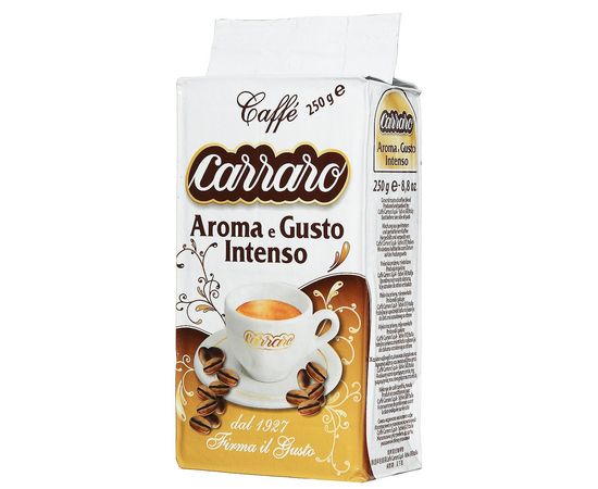 Кофе молотый Aroma e Gusto Intenso, вак.уп. 250 г, Carraro, фото 1