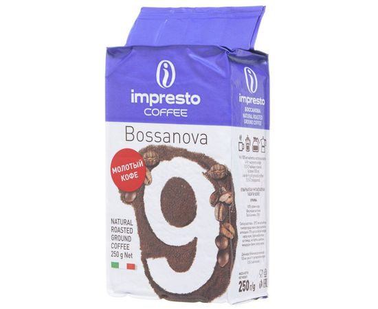 Кофе молотый Bossanova, 250 г, Impresto, фото 1