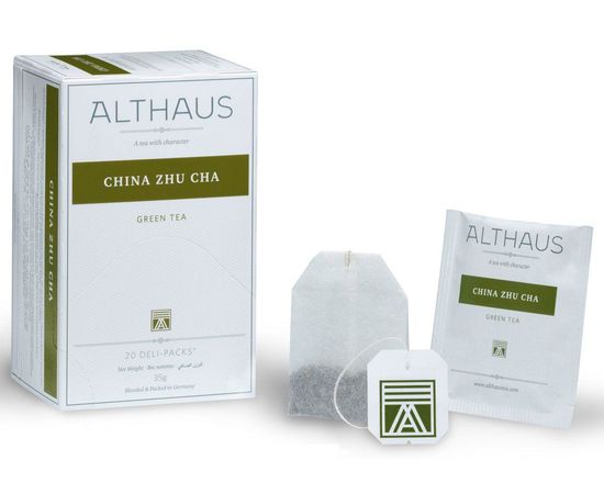 Чай зеленый China Zhu Cha (Китайский Жу Ча), 20 пак., Althaus, фото 1
