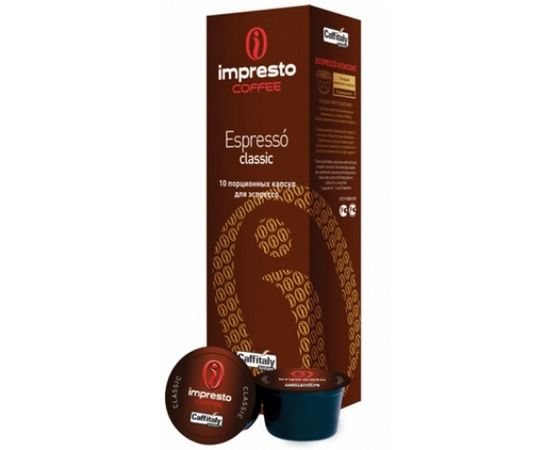 Кофе в капсулах Espresso Classic, 10 шт., Impresto, фото 1