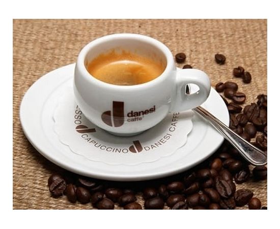 Набор чашек для эспрессо, 90 мл, 6 шт., белые, керамика, Danesi, фото 1