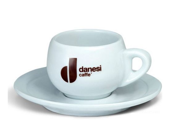 Набор чашек для капучино, 180 мл, 6 шт., белые, керамика, Danesi, фото 1