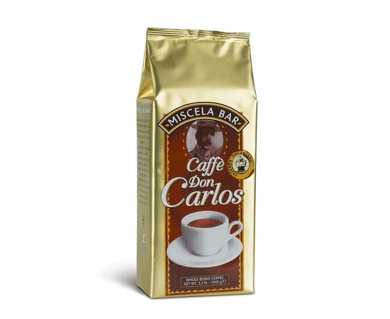 Кофе в зернах Don Carlos, вак.уп. 1 кг, Carraro, фото 1