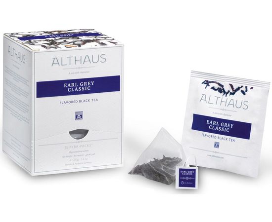 Чай черный Earl Grey Classic (Эрл Грей Классик), 15 пирамидок, Althaus, фото 1