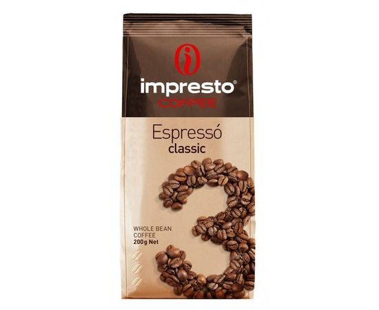 Кофе в зернах Espresso Classic, 200 г, Impresto, фото 1