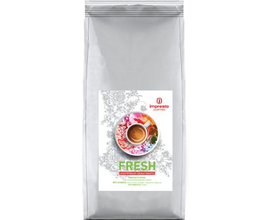 Кофе в зернах Fresh, 1 кг, Impresto, фото 1
