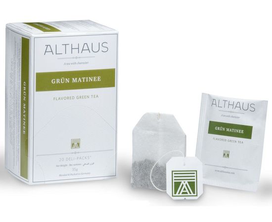 Чай зеленый Grun Matinee (Грюн Матинэ), 20 пак., Althaus, фото 1