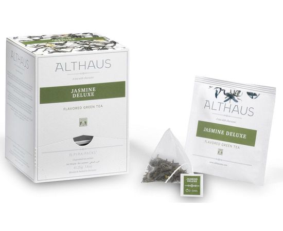 Чай зеленый Jasmine Deluxe (Жасмин Делюкс), 15 пирамидок, Althaus, фото 1