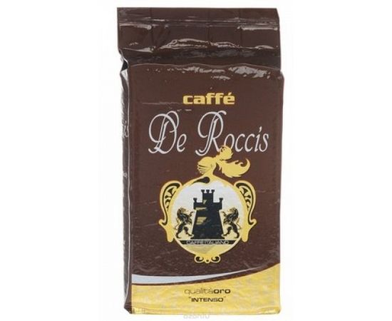 Кофе молотый ORO Intenso, вак.уп. 250 г, De Roccis, фото 1
