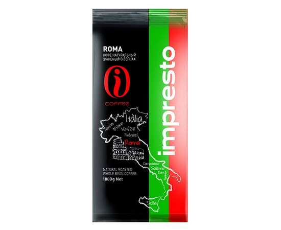 Кофе в зернах Roma, 1 кг, Impresto, фото 1