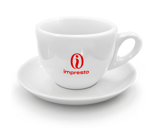Кофейная пара для капучино, 200 мл, фарфор, Impresto, фото 1