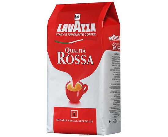 Кофе в зернах Rossa, 500 г, Lavazza, фото 1