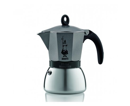 Гейзерная кофеварка MOKA INDUZIONE на 6 чашек 300 мл, антрацит, Bialetti, фото 1