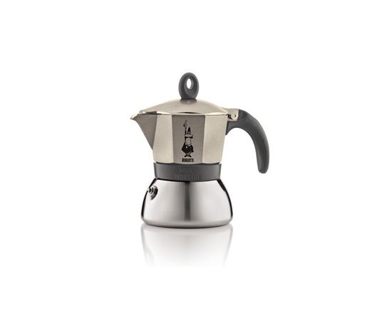 Гейзерная кофеварка MOKA INDUZIONE на 3 чашки 150 мл, цвет светлое золото, Bialetti, фото 1