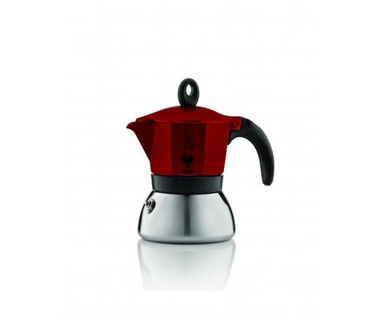Гейзерная кофеварка MOKA INDUZIONE на 6 чашек 300 мл, красная, Bialetti, фото 1