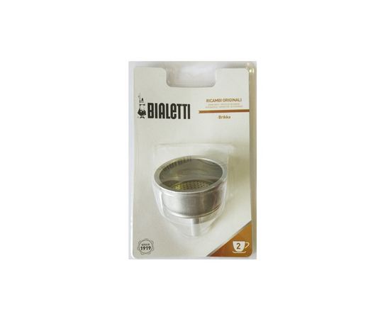 Фильтр-воронка для гейзерных кофеварок Bialetti Brikka Elite на 2 чашки из алюминия, в блистерной упаковке, Bialetti, фото 1