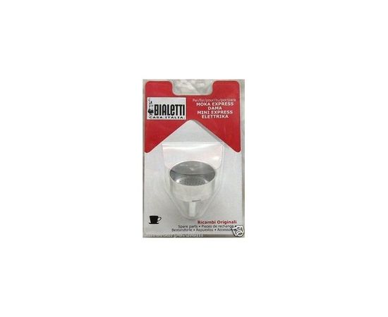 Фильтр-воронка для гейзерных кофеварок Bialetti на 2 чашки из алюминия, в блистерной упаковке, Bialetti, фото 1