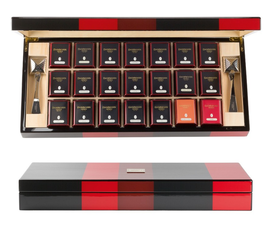 Подарочный набор Баядера «Bayadère»: 21 баночка чая по 15, 25 и 30 г + 2 ситечка, Dammann, фото 1