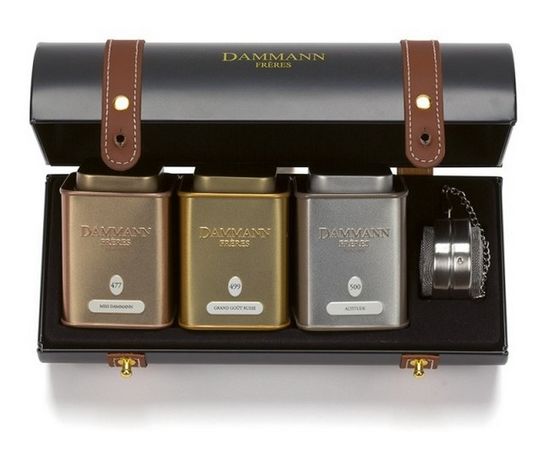 Набор Замечательный «MERVEILLEUX» в футляре: 3 банки по 30г + ситечко, Dammann, фото 1