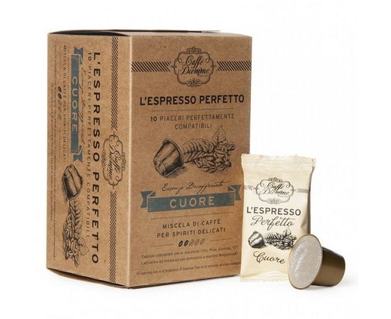 Кофе в капсулах L`espresso Cuore, 10 капсул (для Nespresso), Diemme, фото 1