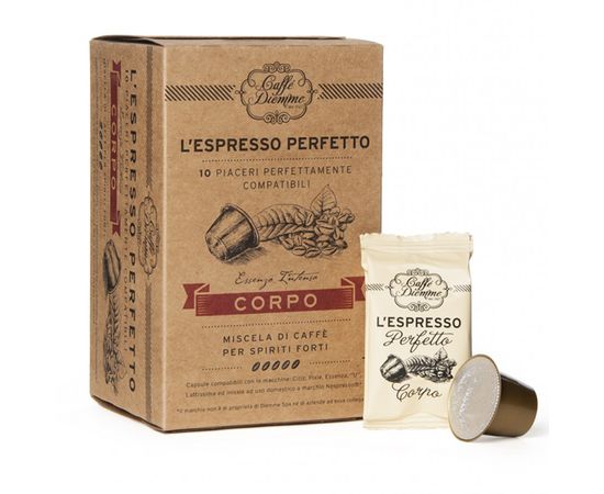 Кофе в капсулах L`espresso Corpo, 10 капсул (для Nespresso), Diemme, фото 1