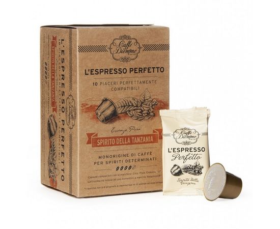 Кофе в капсулах L`espresso Spirito Della Tanzania, 10 капсул (для Nespresso), Diemme, фото 1