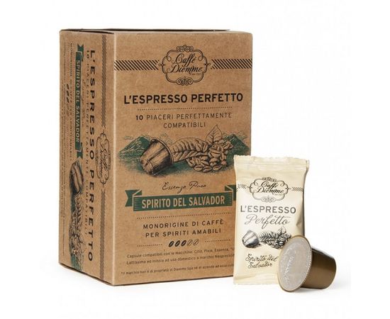 Кофе в капсулах L`espresso Spirito del Salvador, 10 капсул (для Nespresso), Diemme, фото 1