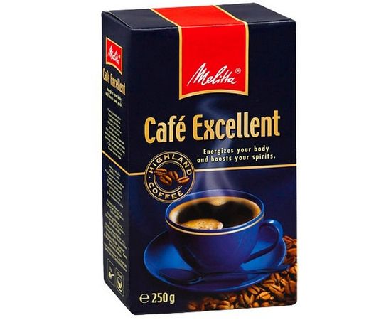 Кофе молотый жареный Excellent, 250 г, Melitta, фото 1