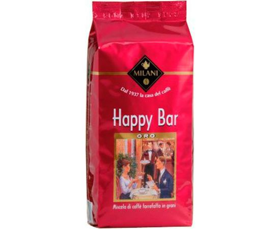 Кофе в зернах HAPPY BAR, 80% Арабика / 20% Робуста, 1 кг, Milani, фото 1