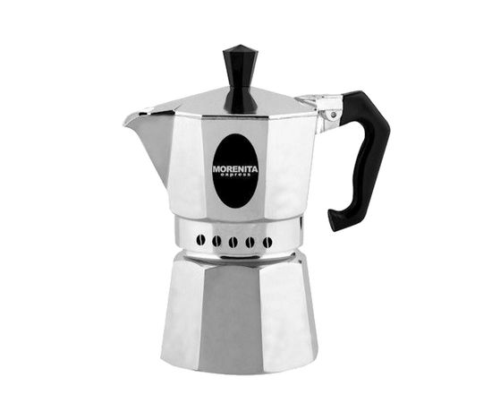 Гейзерная кофеварка MORENITA, на 9 чашек 450 мл, серебристая, алюминий, Bialetti, фото 1