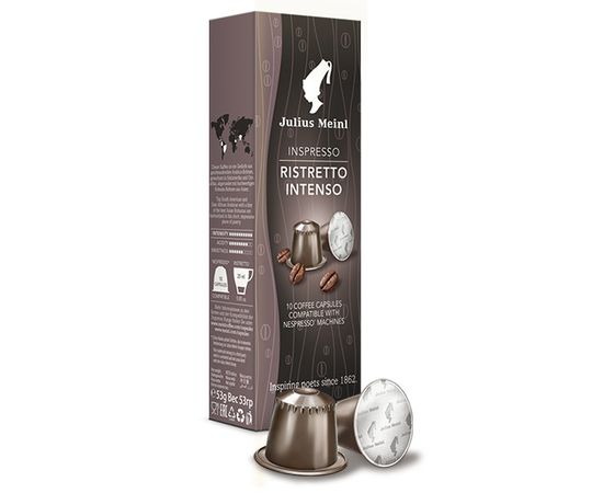Кофе в капсулах РИСТРЕТТО ИНТЕНСО системы NESPRESSO 10 шт. по 5,3 г, Julius Meinl, фото 1