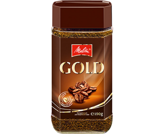Кофе растворимый сублимированный Gold, 190 г, Melitta, фото 1