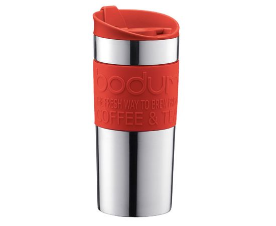 Кружка дорожная Travel, 350 мл, красная, пластик, Bodum, фото 1