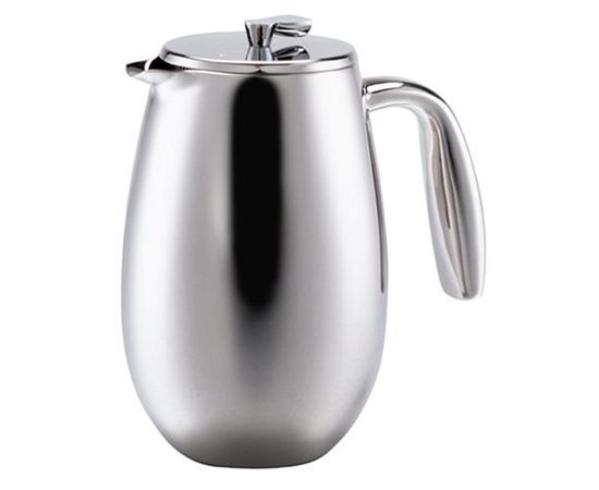 Кофейник с прессом и двойными стенками Columbia, 350 мл, матовый хром, нержавеющая сталь, Bodum, фото 1