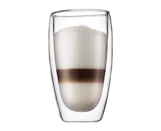 Набор термобокалов Pavina, 2 шт., 450 мл, прозрачные, стекло, Bodum, фото 1