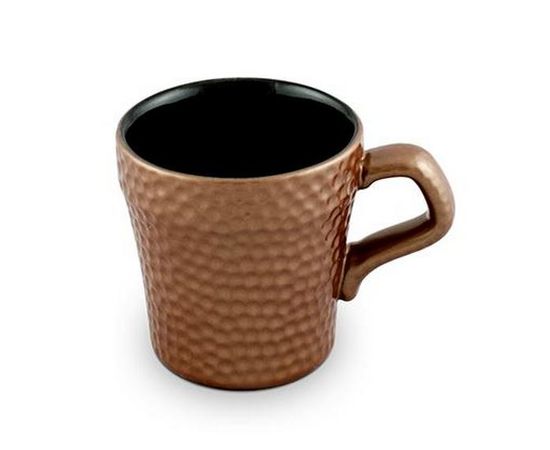 Чашка для кофе Hammered, 150 мл, цвет медь, Ceraflame, фото 1