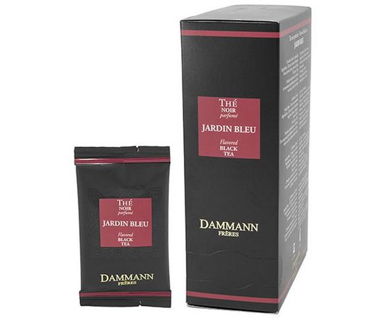 Чай черный ароматизированный Jardin Bleu Голубой сад, картонная коробка 2х24 шт., 48 г, Dammann, фото 1