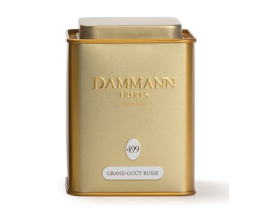 Чай черный ароматизированный Grand Gout Russe «Русский вкус Гранд» №499, жестяная банка 100 г, Dammann, фото 1