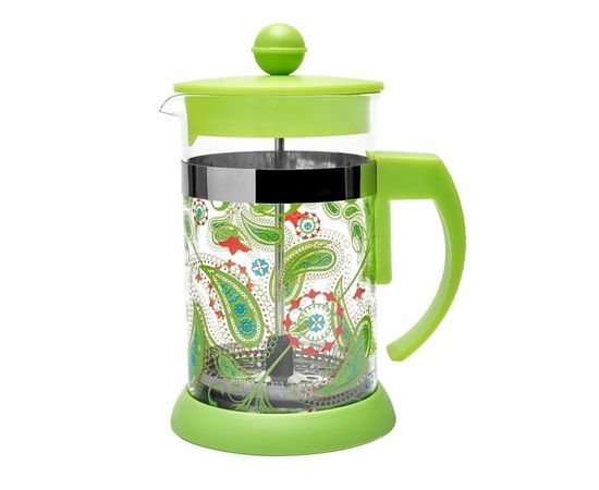 Френч-пресс Paisley Green, 600 мл, стекло, Walmer, фото 1