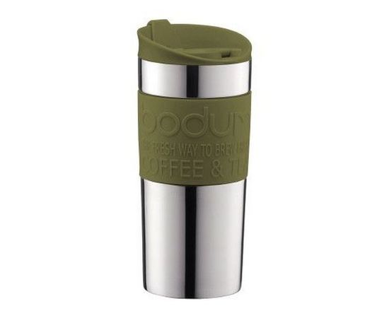 Кружка дорожная Travel, 350 мл, светло-зеленая, нержавеющая сталь, Bodum, фото 1