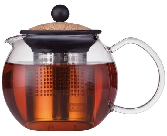 Чайник заварочный ASSAM с фильтром, 0.5 л, пробковый, Bodum, фото 1