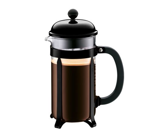 Кофейник с прессом Chambord, 1 л, черный, Bodum, фото 1
