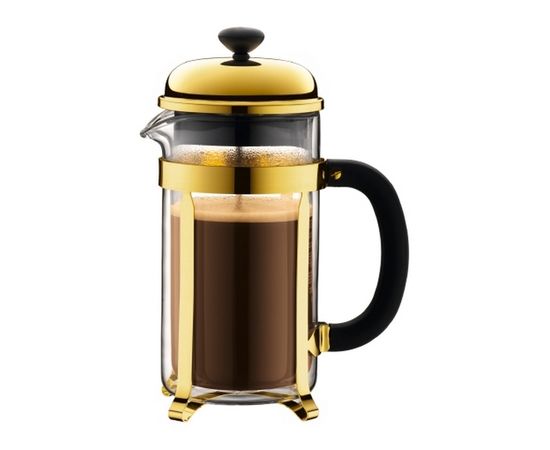 Кофейник с прессом CHAMBORD, 1500 мл, золото, Bodum, фото 1