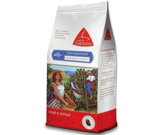 Кофе в зернах Марагоджип Гватемала, 500 г, Amado, фото 1