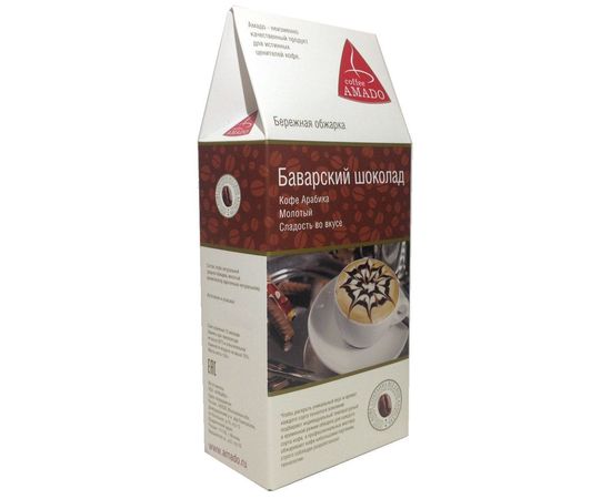 Кофе молотый ароматизированный Баварский шоколад, 150 г, Amado, фото 1